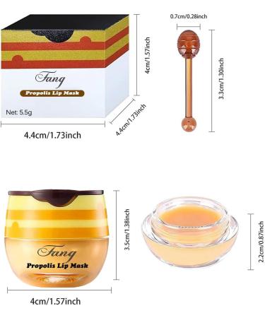 Honey Pot Bee Balm Lip Balm Propolis Moisturizing Lip Balm Stick with Honey & Strawberry Lip Mask - Hydrating Lip Scrubs Exfoliator for Prevention of Dry & Cracked Lips Wrinkle Skin Care (4pc) - Buy Online on GoSupps.com