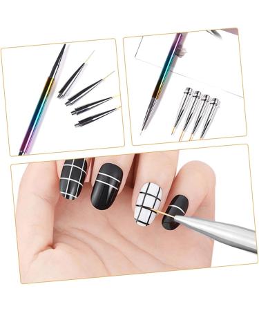 VINTORKY 1 Set Nail Art Drawing Pen Manicure Drawing Tool Manicure Brush Manicure Painting Nail Art Supplies Nail Salon Supplies Thin Nail Art Nail Art Tools Manicure Tools - Buy Online on GoSupps.com