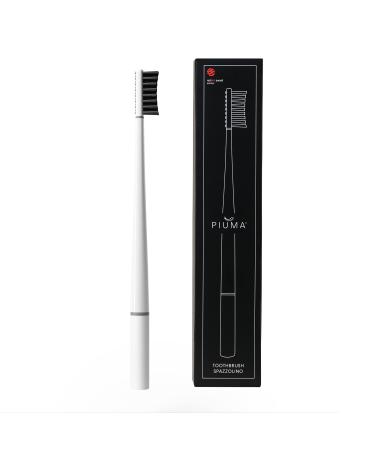 Piuma toothbrush - ecological and innovative patented design for deep and thorough dental care - recyclable and manufactured in Italy