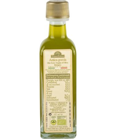 Antica Goccia - Organic Extra Virgin Olive Oil 60ml - 100% Italian - Produced in Sicily - Cold Extraction - Buy Online on GoSupps.com