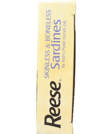 Reese Skinless Boneless Sardines in Olive Oil, 10-Pack - 3.75 oz Each for Healthy Snacking - Buy Online on GoSupps.com