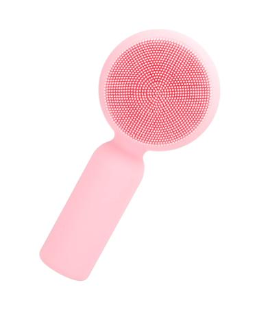 DOITOOL Silicone Face Brush Skin Care Tools Silicone Facial Face Brush Exfoliator Handheld Face Scrubber Exfoliating Face Scrubber Pink Cleaning Brush 3d Silica Gel Manual 11x5cm Pink