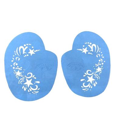 Inzopo Plastic Face Eye Stencil Reusable Stage Party Makeup Face Design Template 02 As Described
