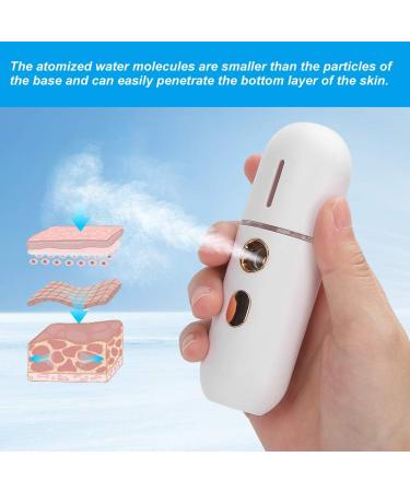 Nano Face Mist Sprayer Portable Moisturizing Face Humidifier with USB Charging White - Buy Online on GoSupps.com