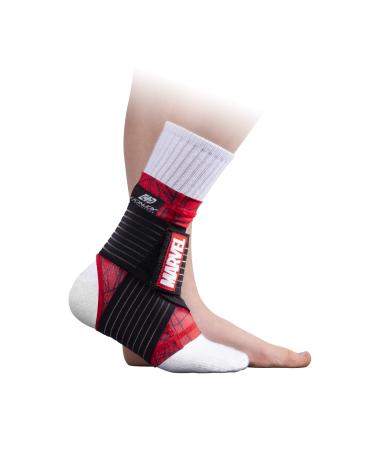 DonJoy Advantage Kids Figure-8 Ankle Support Featuring Marvel Compression Brace for Ankle Injuries Stability Youth Children Running Sports Basketball Soccer Tennis - Spider-Man XX-Small 2X-Small (Pack of 1) Spider-man