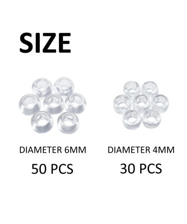 80 Pieces Braided Dreadlocks Hair Accessories - DIY Hairstyle Kit with Transparent Storage Bag - Buy Online on GoSupps.com