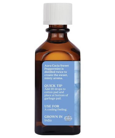Aura Cacia Sweet Peppermint Essential Oil 2 fl. oz. Sweet Peppermint 2 Fl Oz (Pack of 1) - Buy Online on GoSupps.com