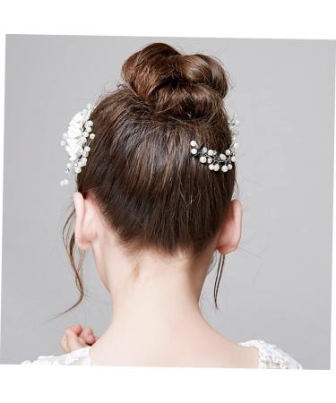 ifundom Rhinestone Bridal Comb floral hair comb bride Bridal Side Combs pearl bridal hair comb bridal headpieces for wedding pearl hair comb for women Small and fresh Miss flowers - Buy Online on GoSupps.com