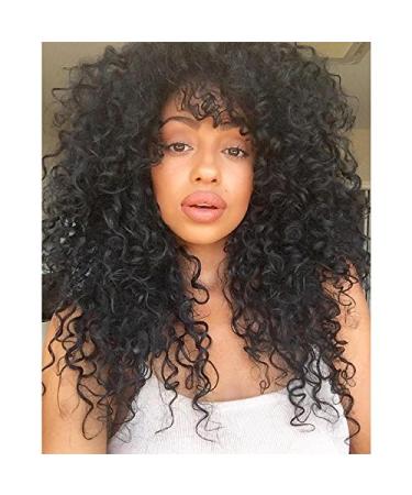 Roll curly hair for black women curly wig afro wig synthetic hair acts lace front short fluffy wavy with pony 35.6 cm 310 g (Wyl1024)