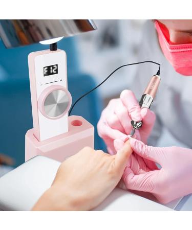 Portable Nail Drill Machine 35000RPM Rechargeable Smart LCD Display Electric Nail Files Drill Tool Kit Adjustable Speed for Manicure Pedicure for Acrylic Gel Natural Nails Pink - Buy Online on GoSupps.com