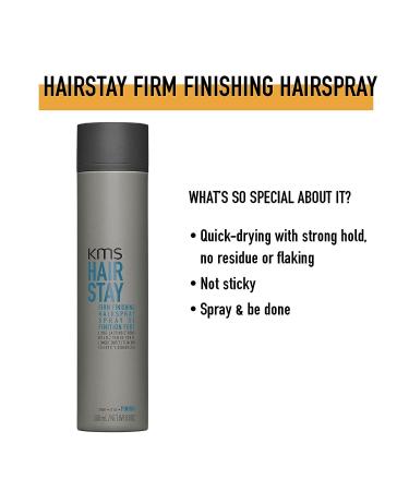 KMS HAIRSTAY Firm Finishing Spray 8.8 oz - Long-lasting Hold for Perfect Styles - Buy Online on GoSupps.com