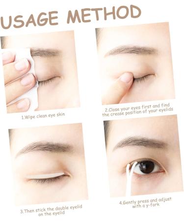 minkissy 40 Sheets Double Eyelid Sticker Double Back Tape Eyelid Stickers Double Eyelid Tapes Eye Makeup Tools Eyelid Strips Invisible Eye Stickers Double Sided Boobtape Patch Eyes - Buy Online on GoSupps.com