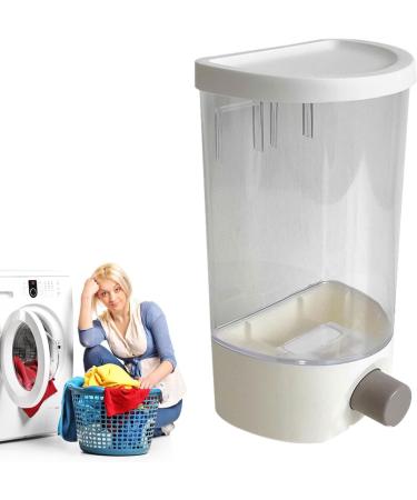 Scent Booster Beads Dispenser Non-Punching Wall-Mounted Dry Food Dispenses - Large Capacity Laundry Scent Beads Dispenser with Measuring Cup for Solid Grain Organize Tosier Big - Buy Online on GoSupps.com