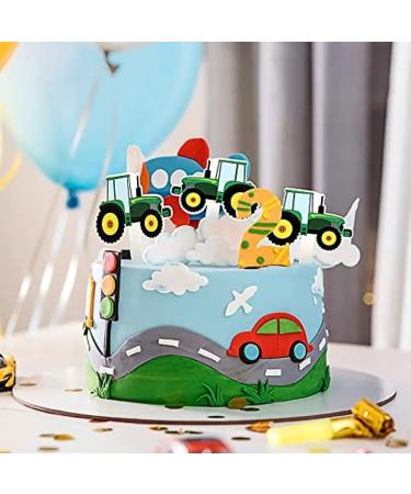 Tractor Cake Topper 70Pcs Farm Tractor Truck Car Cupcake Picks for Birthday Party Construction Party Supplies (Mixed) - Buy Online on GoSupps.com