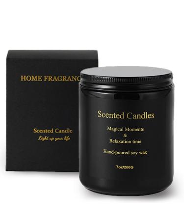 Aromatherapy Candle - 100% Natural Soy 7 Oz/ 200g 30-Hour Burn Time - Perfect Home Fragrance Thoughtful Gifts for Men and Women (Peach Oolong)