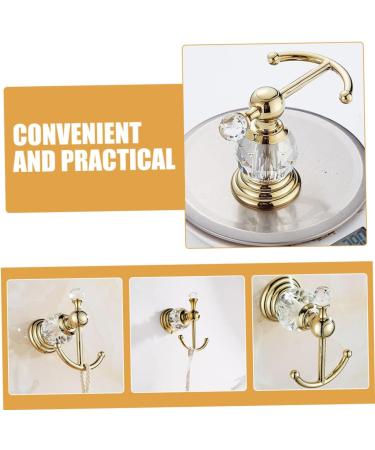 Alipis Crystal Robe Hook Hook Clothes Hangers Black Robe Towels Ceiling Hooks Heavy Duty Wall Hook Set Matte Luxury Towel Hooks - Buy Online on GoSupps.com