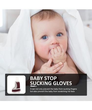 DOITOOL 2Pcs Finger Sucking Stop Gloves Toddler Stop Sucking Finger Gloves Batting Thumb Guard - Buy Online on GoSupps.com