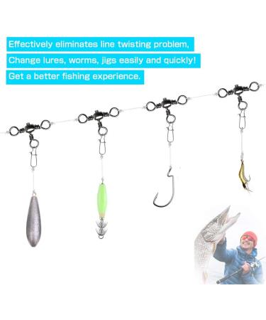 AMYSPORTS Stainless 3 Way Swivel Crossline Fishing Connector 25pcs - Size 2 (101lb) - Buy Online on GoSupps.com