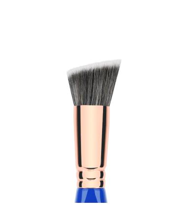 Bdellium Tools Golden Triangle 956 Slanted Precision Kabuki Makeup Brush - Vegan Soft Synthetic Fibers for Perfect Complexion (Blue 1pc) - International Shipping Available - Buy Online on GoSupps.com