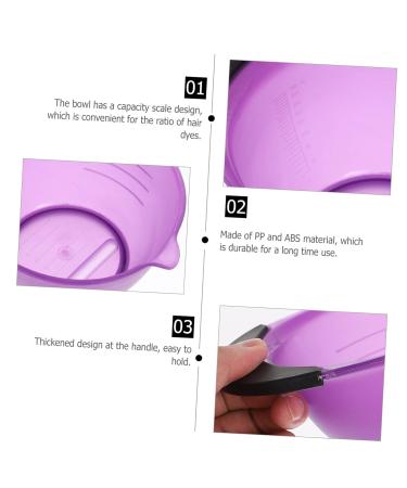 FRCOLOR 10 STK Hair Sealer Shells Professional Hair Salon Tools for Mixing & Coloring | Violet Rubber Applicator 16.5x12.2 cm - Durable & Easy to Use - Buy Online on GoSupps.com