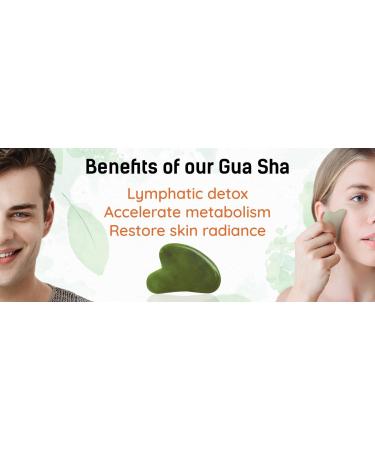 |ma.rs by GHC Jade Roller & Gua Sha Massager Combo Natural Jade Stone Improves Facial Micro Circulation Reduces Puffiness & Wrinkles. - Buy Online on GoSupps.com
