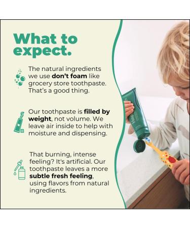 Happy Tooth Hydroxyapatite Toothpaste Fluoride Free Natural Whitening for Kids Toddlers and Adults SLS Free Enamel Safe Dentist Formulated with Clean Ingredients Fresh Mint Flavor 4.0 oz Mint 4 Ounce (Pack of 1) - Buy Online on GoSupps.com