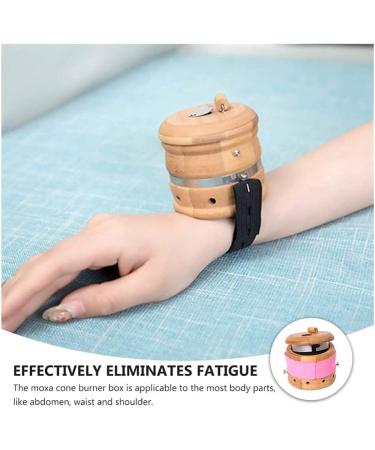 Buy LIXBD Mini Bamboo Moxibustion Box - Adjustable Temperature Moxa Heat Container for Men & Women - Traditional Moxa Stick Burner in Khaki - Buy Online on GoSupps.com
