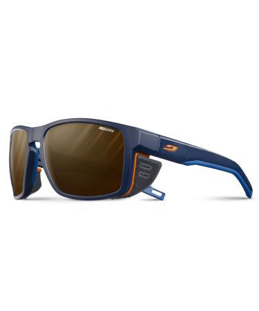 Julbo Unisex Shield Sunglasses One Size Blue / Blue / Orange