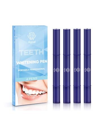 AGOAL Teeth Whitening Pen 4Pcs  20+ Uses  Effective  Painless  No Sensitivity  Travel-Friendly  Easy to Use  Beautiful White Smile