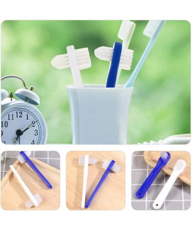 Gatuida 8-Piece Prosthesis Cleaning Brush Set - Double-Sided Toothbrushes for Deep Cleaning Care | White Retainer Care Tools - Buy Online on GoSupps.com