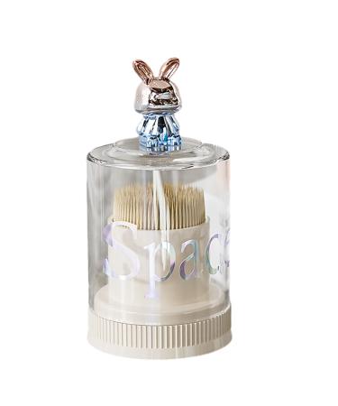 Luofeng Cute rabbits cotton pad holder lipstick organizers cotton rod storage box cosmetics jewelry bathroom make-up container