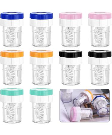 Gobesty 10-Piece Contact Lens Container Set | Soaking Cases & Manual Cleaner | Ideal Contact Lens Storage for Daily Use - Buy Online on GoSupps.com
