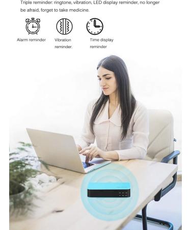 Automatic Pill Dispenser Zeerkeer Electronic Pill Timer-Reminder-Dispenser 5 Times a Day Electronic Timing Portable Daily Drug Storage Box Drug Organizer Case with Reminder Blue-2 - Buy Online on GoSupps.com