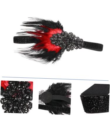 Headdress Fascinating Headwear 1920 Headpieces for Women Great Headband Flapper Hairhoop 20s Bridal Headpiece Plush Banquet Cosplay Hairpin - Buy Online on GoSupps.com