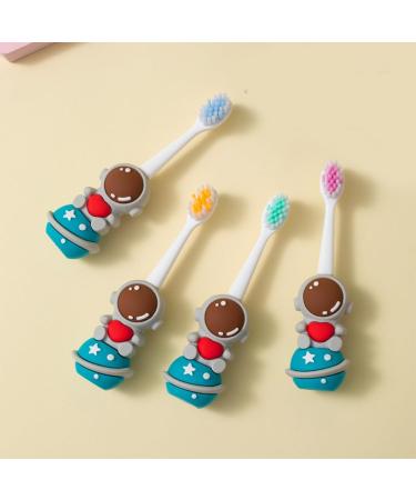 Beautiful Astronaut Children's Toothbrush with Soft Bristles - Non-Slip Gift for Boys & Girls - Ideal for Kids' Oral Care - Buy Online on GoSupps.com