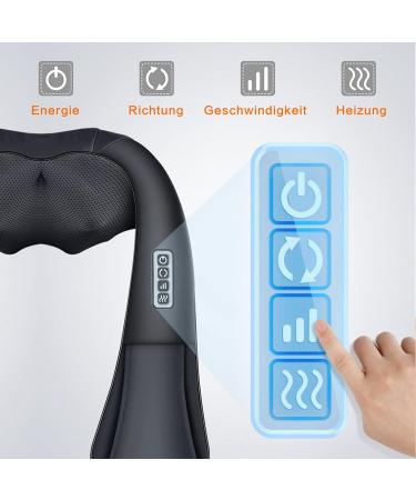 Buy Laoben Neck Massager - 3 Adjustable Speeds for Pain Relief | Ideal for Car Office & Home Use - Bright Black - Buy Online on GoSupps.com