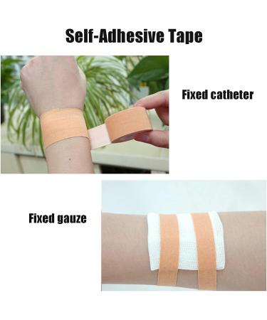 Self-Adhesive Surgical Tape - Skin Color Breathable Bandage for Wound Care & Sports (1.25cm x 5m) - International Shipping Available - Buy Online on GoSupps.com
