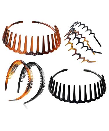 6 Pieces Plastic Headbands for Girls & Women Stylish & Durable Hairbands - Buy Online on GoSupps.com
