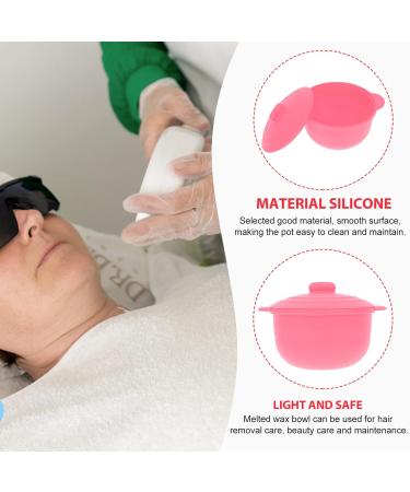 Fomiyes 2-Piece Melting Beauty Wax Bean Pot Set - Non-Stick Heating Accessories for Salon Use - Pink 14x11cm - Perfect for Women & Girls - Buy Online on GoSupps.com