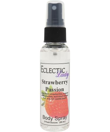 Strawberry Passion Body Spray 2 ounces Body Mist for Women with Clean Light & Gentle Fragrance Long Lasting Perfume with Comforting Scent for Men & Women Cologne with Soft Subtle Aroma For Daily 2 Fluid Ounces