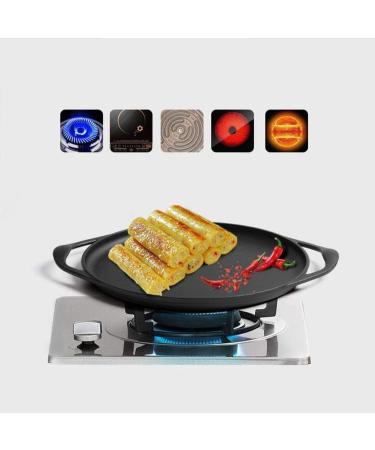 Saucepan Frying Pan 35cm Nonstick Cast Iron Pancake Maker Round Frying Pan with Accessories with 2 Handles Induction Pot Nonstick Metal Utensil Saucepan Frying Pan Interesting - Buy Online on GoSupps.com