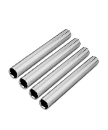 XMWangzi Aluminum Track Field Relay Batons, Race Equipments for Running Race Team, Suitable for Outdoor Sports Practice Athlete, Corrosion Resistant High Strength Smooth Surface 4Pcs Sliver