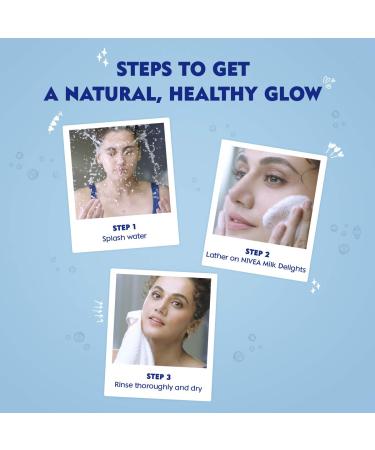 NIVEA Face Wash Milk Delights with Precious Saffron for Normal Skin - 50ml | Shop Internationally - Buy Online on GoSupps.com