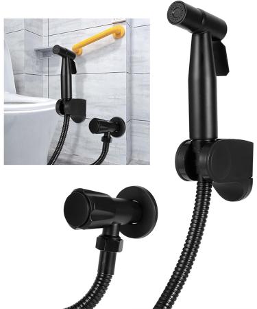 Bathroom Bidet Sprayer Set - Stainless Steel G1/2 Thread Bidet Sprayer for WC - Modern Black A-Style for International Shipping - Buy Online on GoSupps.com