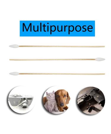 500pcs Precision Cotton Swabs - 6 Long Sticks for Gun Cleaning, Makeup & Pet Care - Buy Online on GoSupps.com