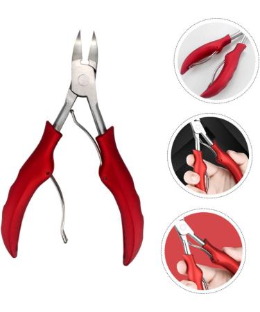 IWOWHERO 1pc Nail Clippers Nail Grooming Plier Nail Tool Angled Nail Clipper Nail Trimmer Nail Pliers Dead Skin Jewelry Kit Jewlery Kit Toe Red Nail File Stainless Steel Manicure - Buy Online on GoSupps.com