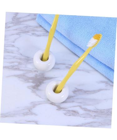 CABILOCK 9 Pack Porcelain Toothbrush Holder for Kids | Cute & Creative Mini Base | White Children's Toothbrush Stand - Buy Online on GoSupps.com