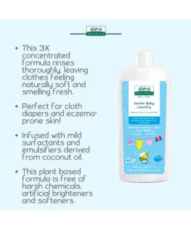Aleva Naturals Gentle Baby Laundry Convenient Travel Size Value Pack 3 X 480ml - Buy Online on GoSupps.com