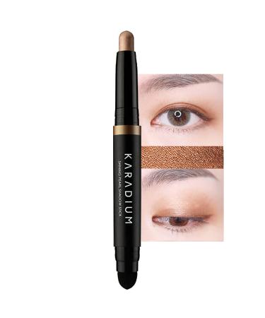 KARADIUM Shining Pearl Smudging Eye Shadow Stick 1.4g (12 Bronze Star) - Waterproof Long Lasting Daily Eye Makeup Eye Shadow Stick - Creamy Texture  Easy to Draw  Hypoallergenic for Sensitive Eyes