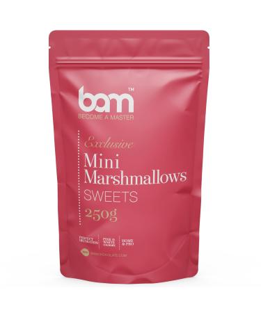 BAM Mini Marshmallows Cake Sprinkles, Ideal for Cake Decorating, Pink, Cream and White, 250g